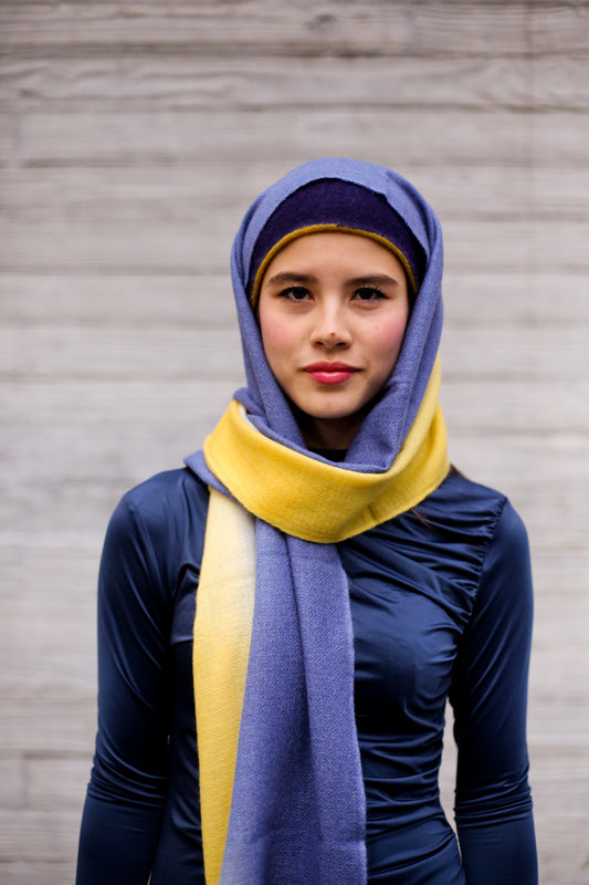 Handmade Reversible Beanie - 100% Cashmere