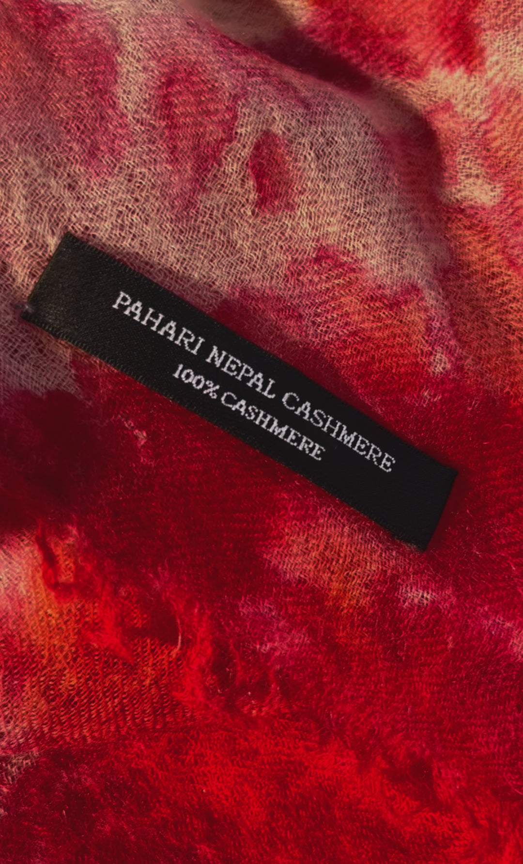 Ice Dye Stole, Hand Felted Unique Piece